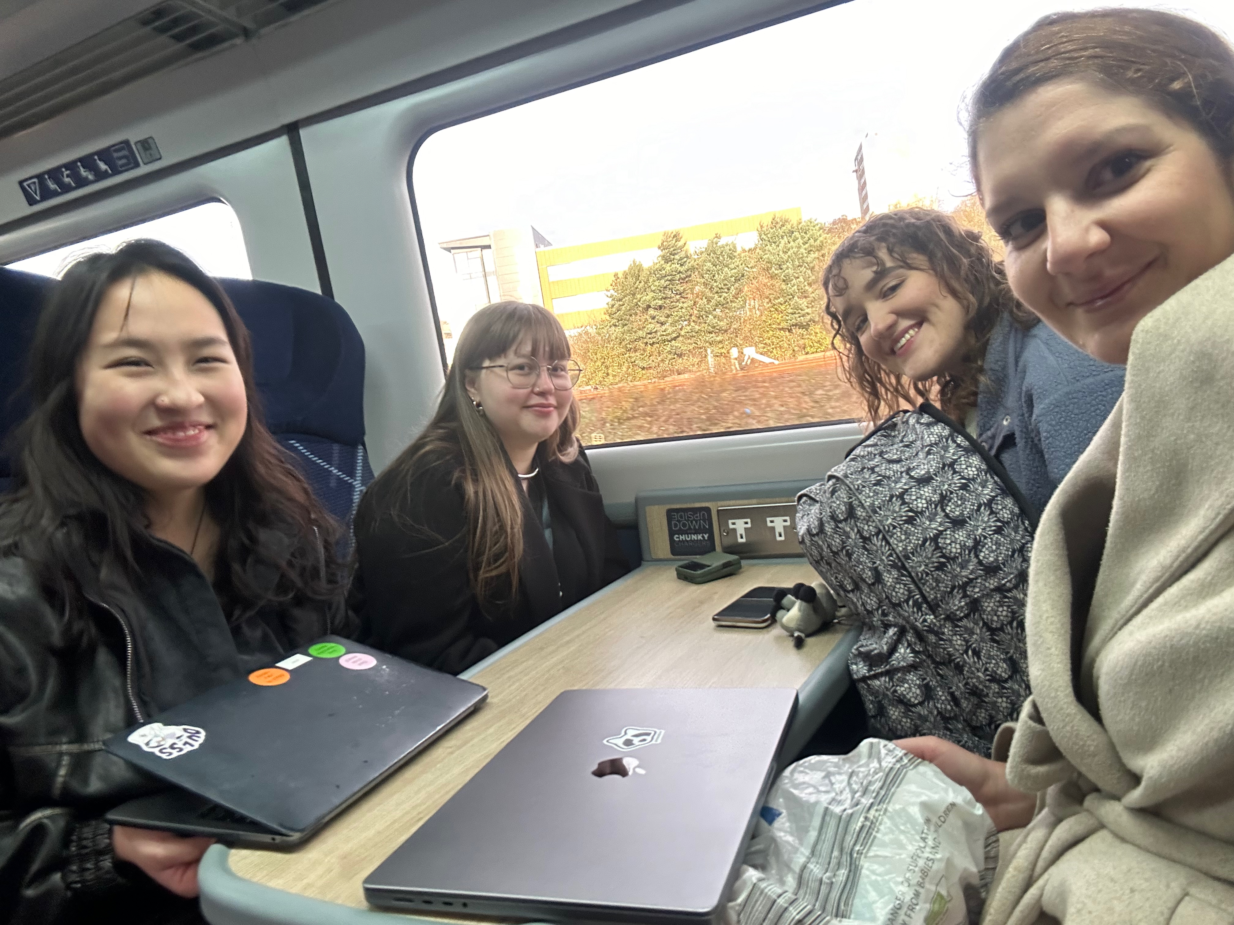 On the way to a joint lab meeting in Glasgow